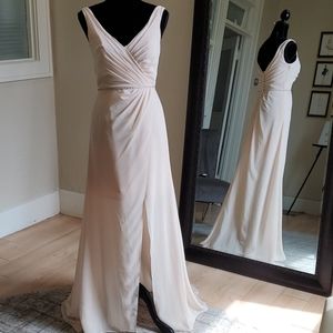 Size 4 NWT long over short chiffon formal dress